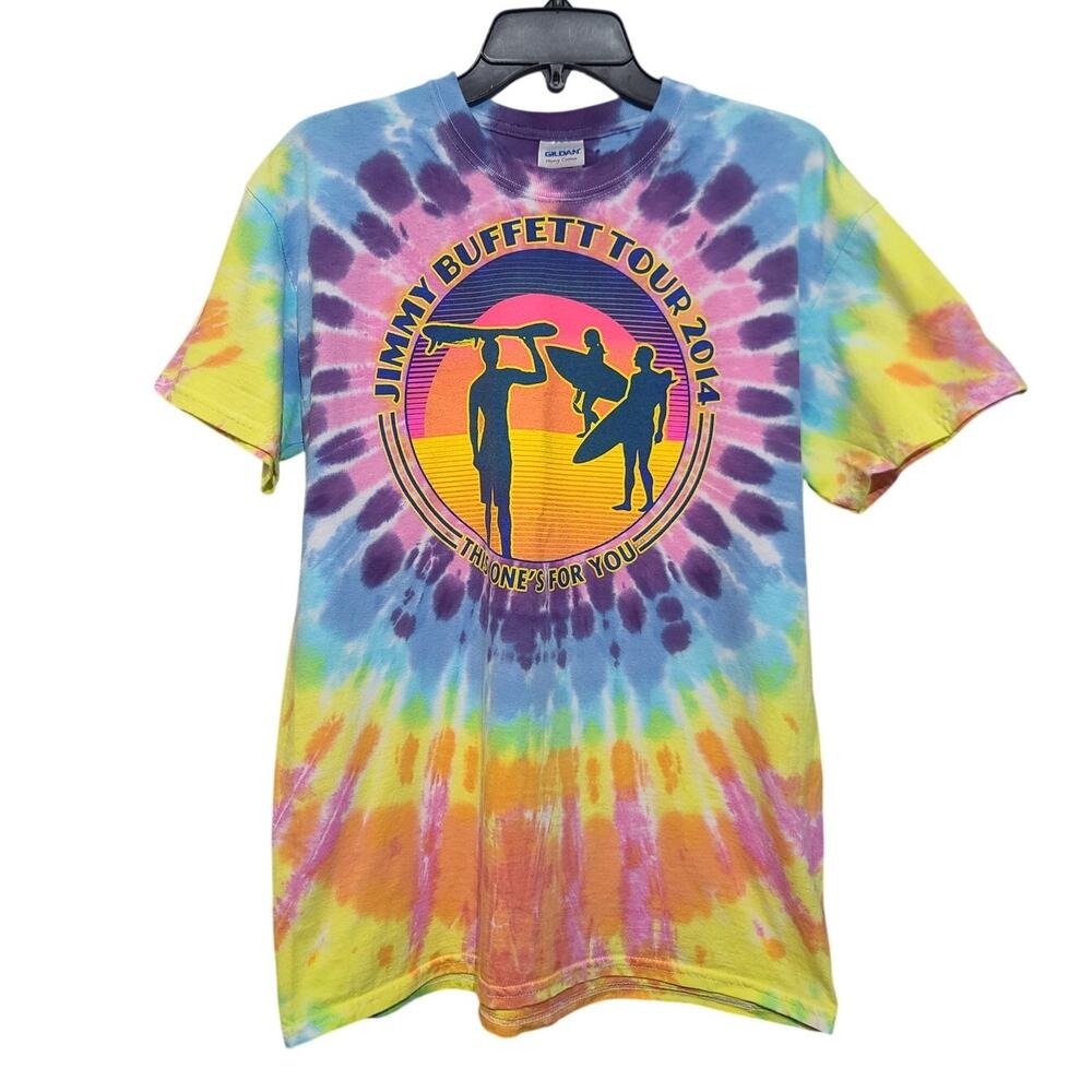 Jimmy Buffett This One’s For You 2014 Tour Tie Dye T-Shirt Medium GUC